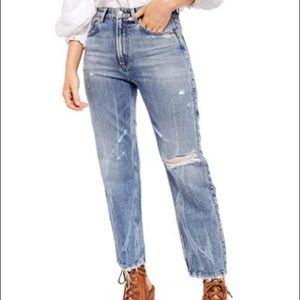 Free people Dakota straight leg jeans size 31